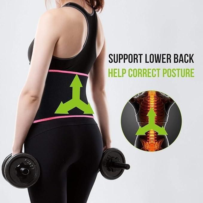 🔥 Sweat Belt for Belly Fat | Adjustable Waist Trimmer